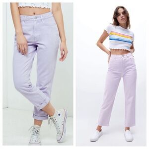 PacSun High Waisted Mom Jeans 27 Waist Lavender Purple Streetwear